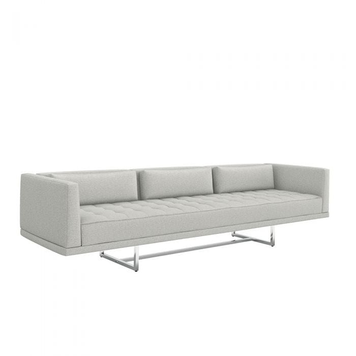Interlude Home Interlude Home Luca Sofa - Available in 5 Colors Polished Nickel & Fresco 199004-12