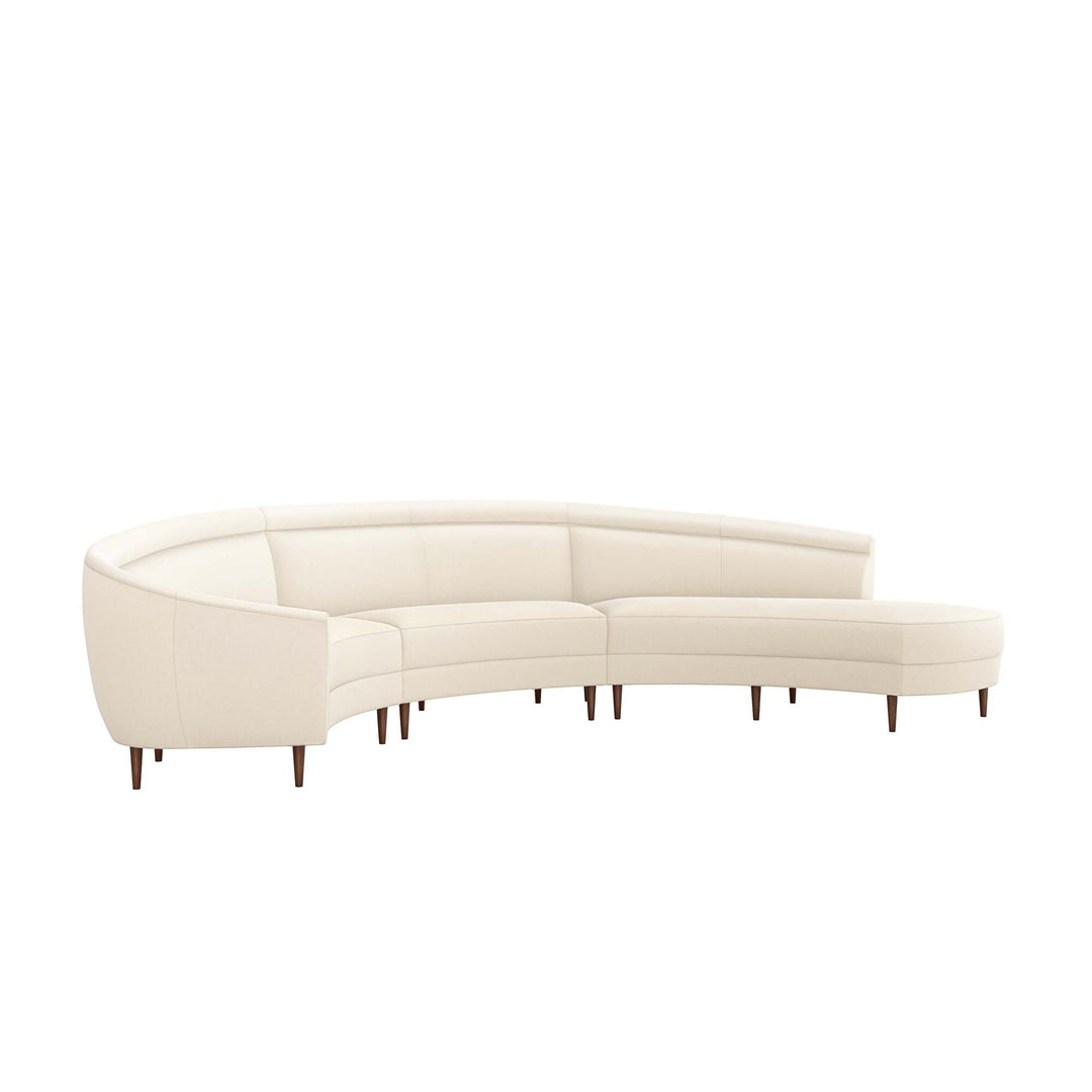 Capri Chaise 3 Piece Sectional - Available in 2 Colors