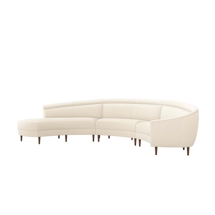 Capri Chaise 3 Piece Sectional - Available in 2 Colors