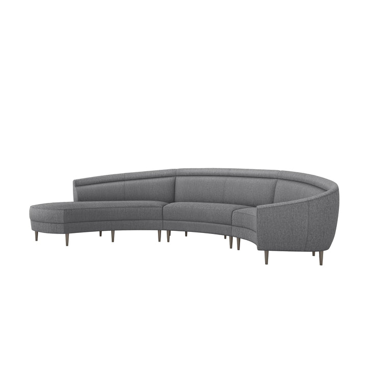 Interlude Home Interlude Home Capri Left Chaise 3 Piece Sectional - Available in 5 Colors