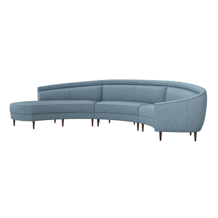Interlude Home Interlude Home Capri Left Chaise Sectional - Walnut Frame - Available in 2 Colors Surf 199013-52