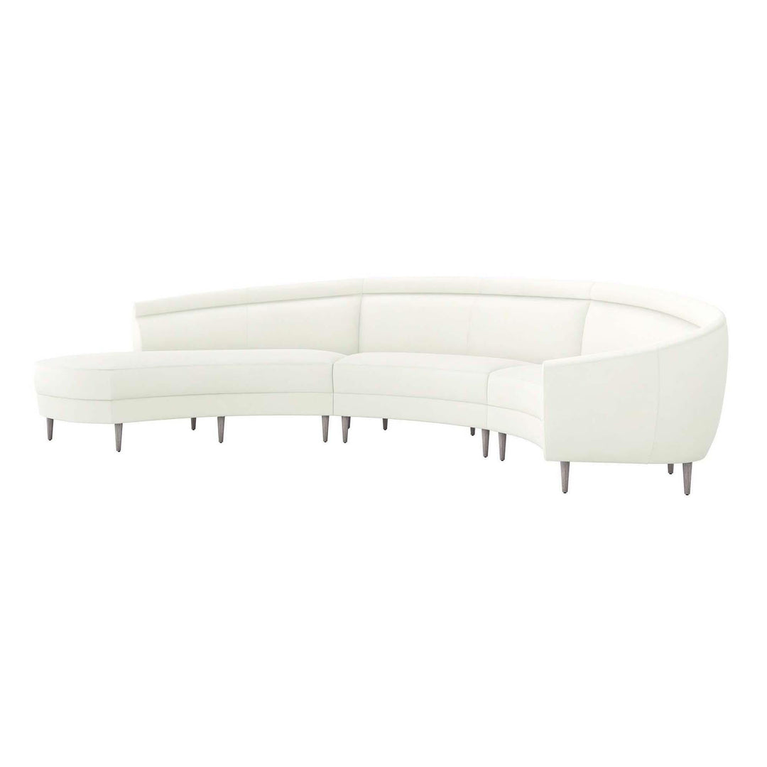 Interlude Home Interlude Home Capri Left Chaise Sectional - Light Grey Frame - Available in 5 Colors Shell 199013-53
