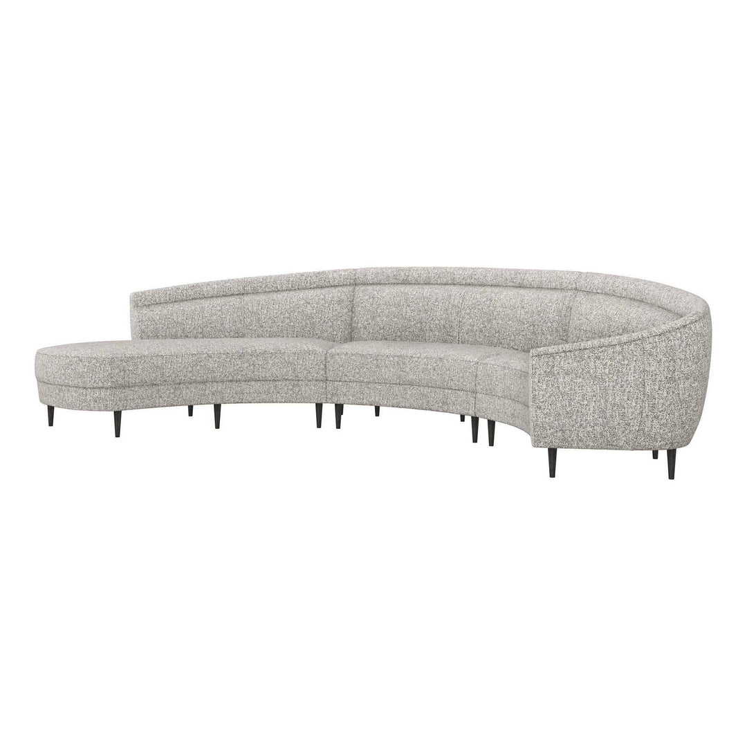 Interlude Home Interlude Home Capri Left Chaise Sectional - Dark Grey Frame - Available in 2 Colors Breeze 199013-56