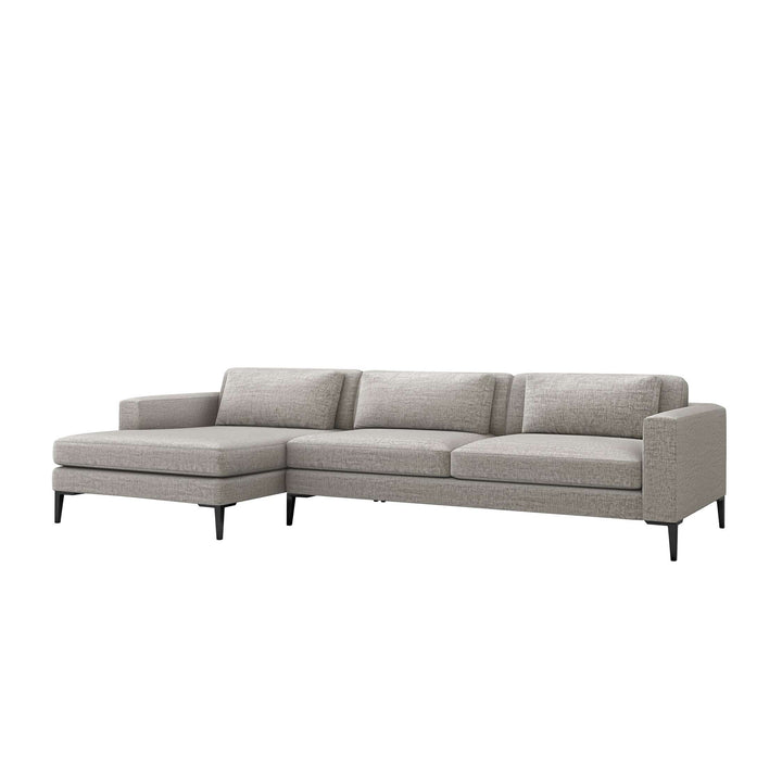 Interlude Home Interlude Home Izzy Left Chaise 2 Piece Sectional - Available in 5 Colors Feather Gray 199015-4