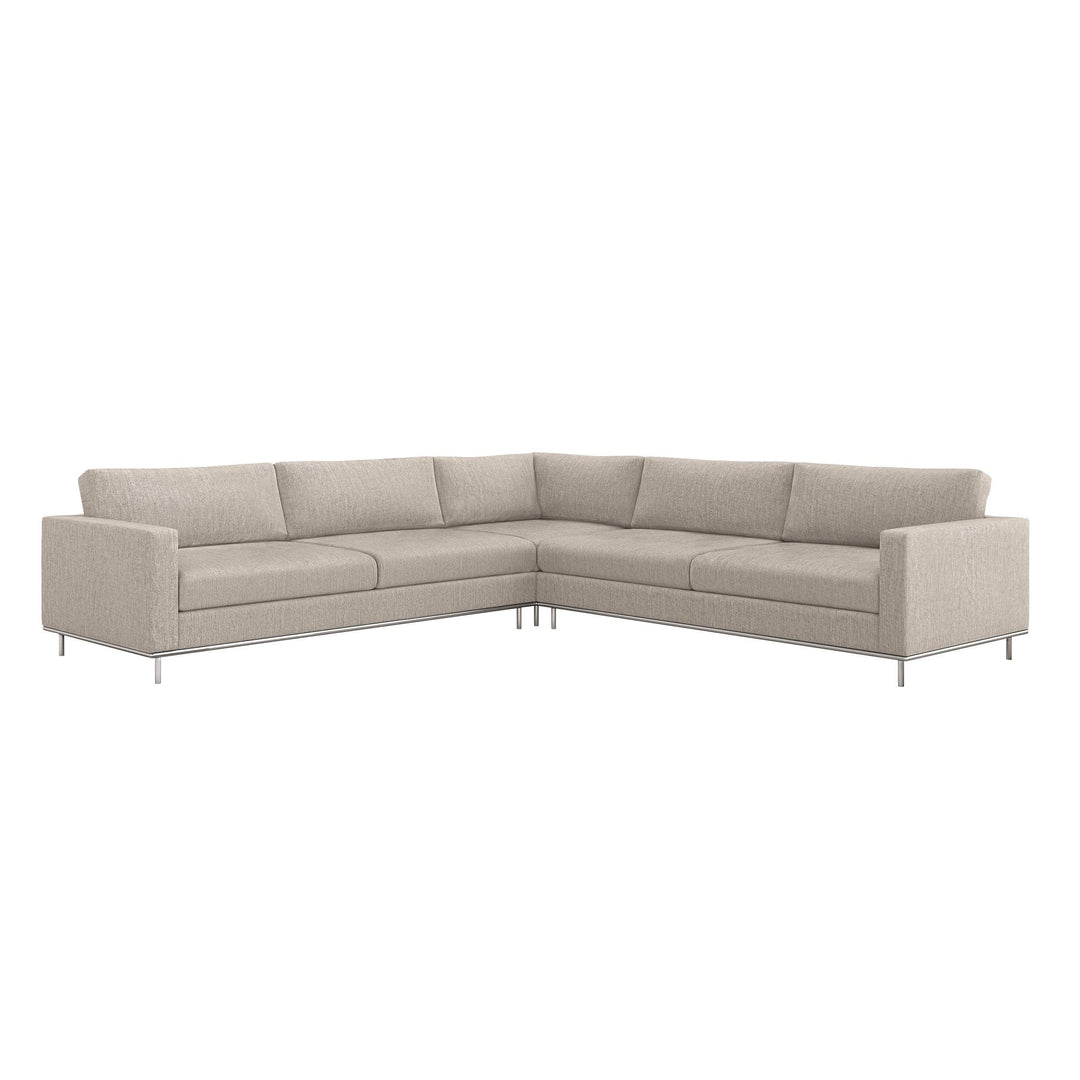 Interlude Home Interlude Home Valencia 3 Piece Sectional - Available in 5 Colors Light Brown 199016-2