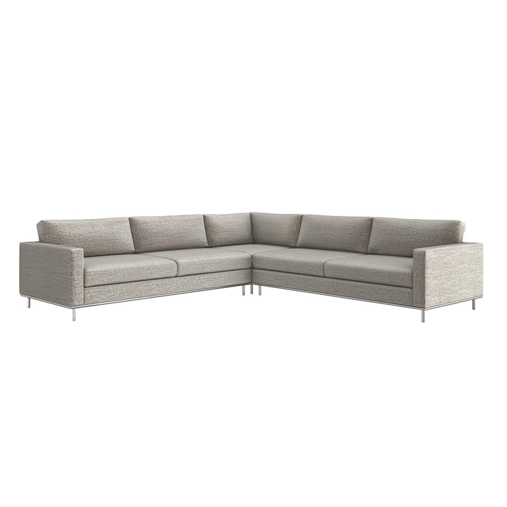 Interlude Home Interlude Home Valencia 3 Piece Sectional - Available in 5 Colors Feather Gray 199016-4