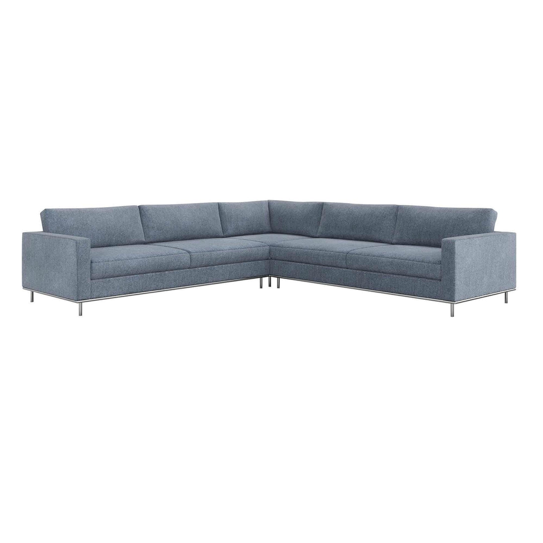 Interlude Home Interlude Home Valencia 3 Piece Sectional - Available in 9 Colors Azure 199016-58