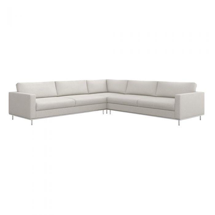 Interlude Home Interlude Home Valencia Sectional - Available in 5 Colors Polished Nickel & Cream 199016-7