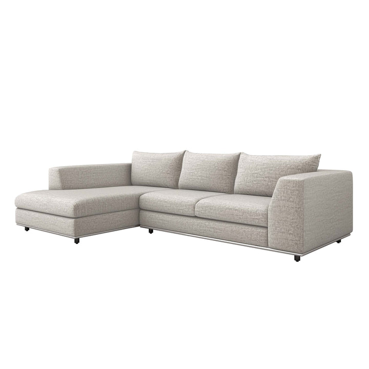 Comodo Chaise 2 Piece Sectional - Available in 2 Colors