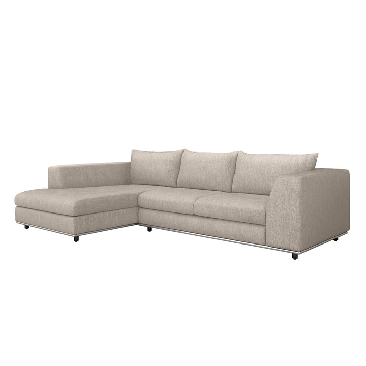 Interlude Home Interlude Home Comodo Left Chaise 2 Piece Sectional - Available in 5 Colors Light Brown 199018-2