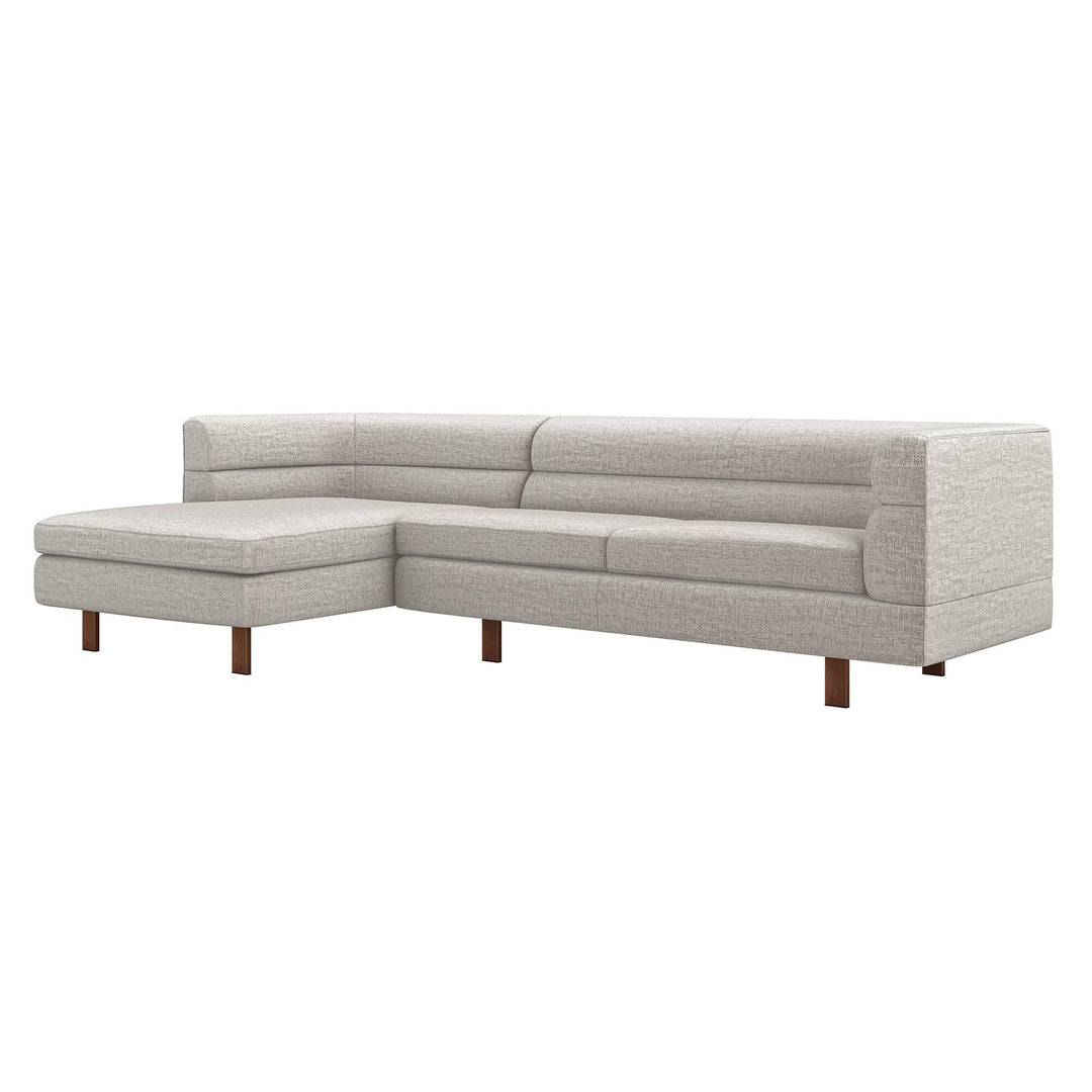 Interlude Home Ornette Chaise 2 Piece Sectional - Available in 2 Colors