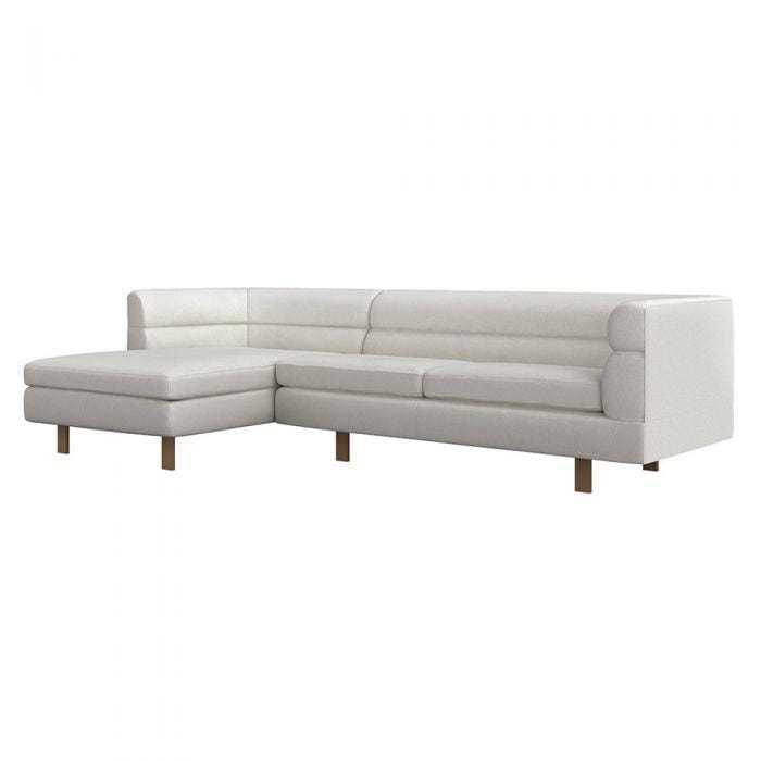 Interlude Home Interlude Home Ornette Left Chaise Sectional - Available in 5 Colors Bronze & Cream 199022-7