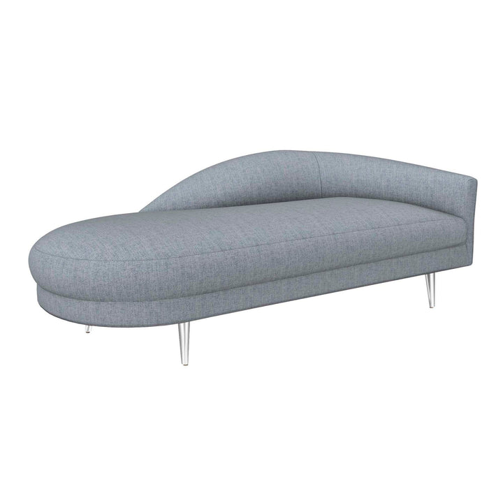 Interlude Home Interlude Home Gisella Right Chaise - Polished Nickel Frame - Available in 5 Colors Marsh 199042-50