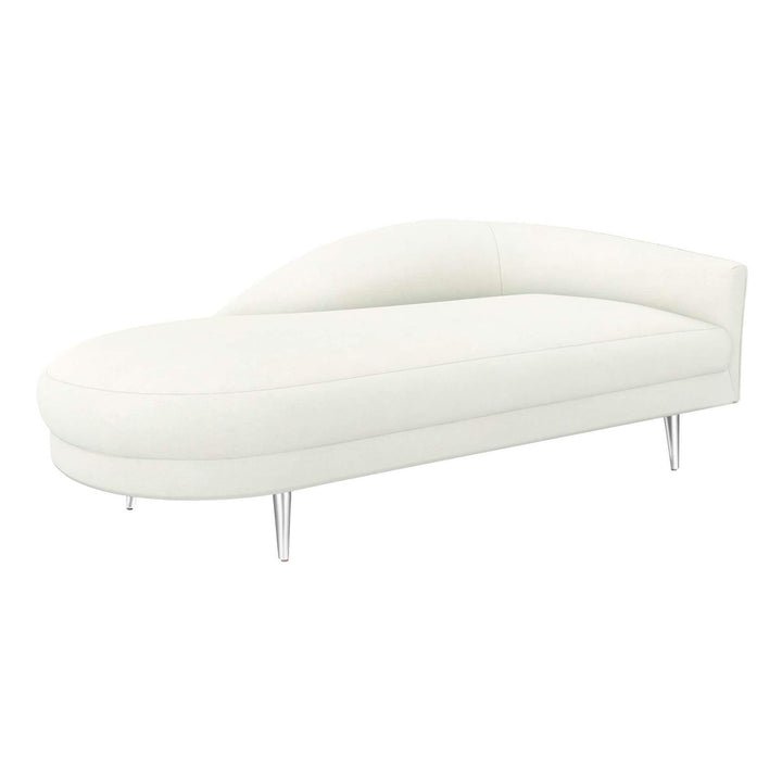 Interlude Home Interlude Home Gisella Right Chaise - Polished Nickel Frame - Available in 5 Colors Shell 199042-53