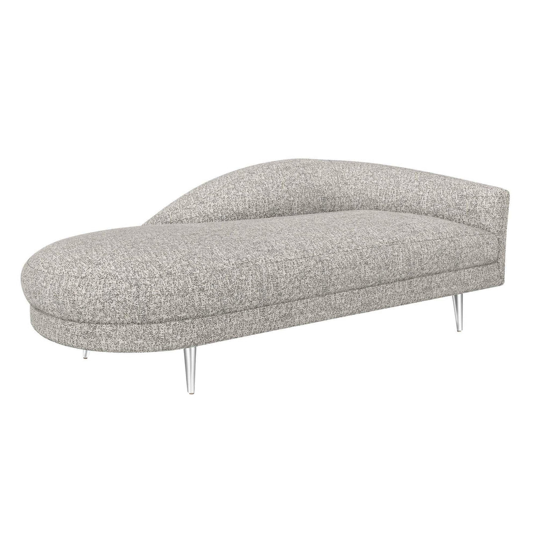 Interlude Home Interlude Home Gisella Right Chaise - Polished Nickel Frame - Available in 5 Colors Breeze 199042-56