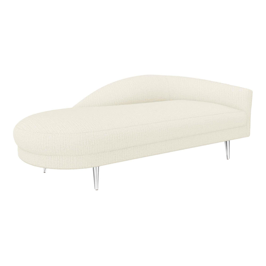 Interlude Home Interlude Home Gisella Right Chaise - Polished Nickel Frame - Available in 5 Colors Dune 199042-57