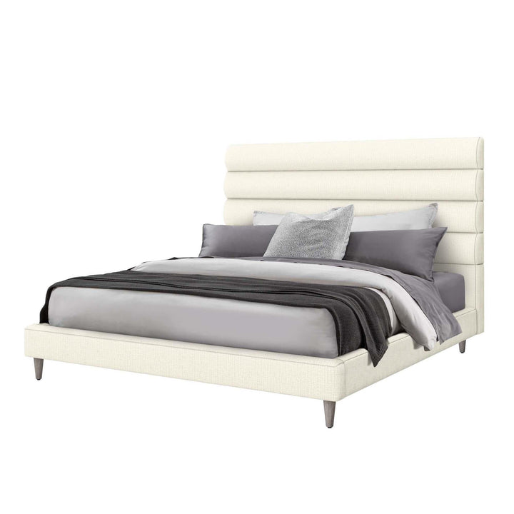Interlude Home Interlude Home Channel Bed - King - Light Grey Frame - Available in 5 Colors Dune 199503-57