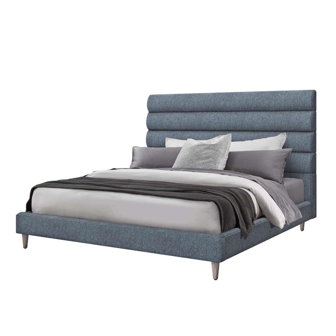 Interlude Home Interlude Home Channel Bed - King - Light Grey Frame - Available in 5 Colors Azure 199503-58