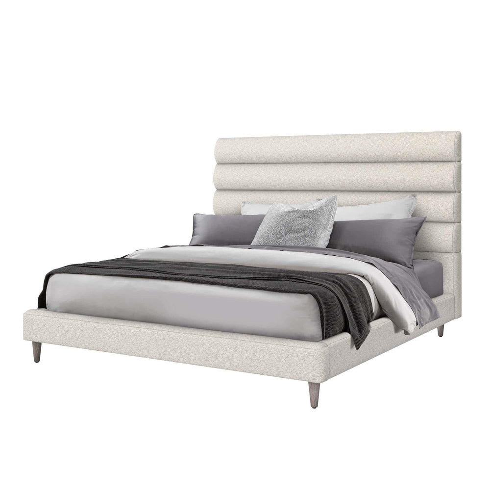 Interlude Home Interlude Home Channel Bed - Queen - Light Grey Frame - Available in 5 Colors Drift 199511-51