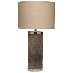 Jamie Young Jamie Young Column Table Lamp in Gray Hide 1COLU-TLGH