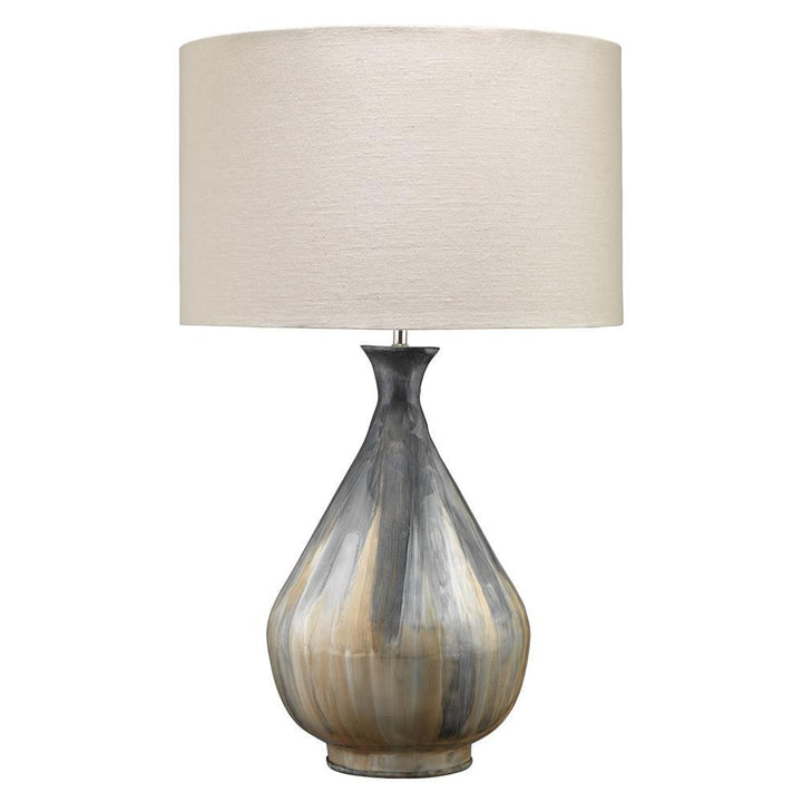 Jamie Young Jamie Young Daybreak Table Lamp in Gray Enameled Metal 1DAYB-TLGR
