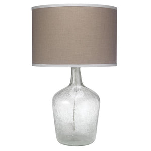 Jamie Young Jamie Young Plum Jar Table Lamp, Medium in Clear Seeded Glass 1JAR-MDCL