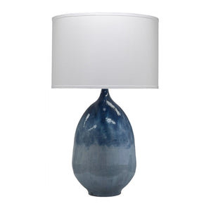 Jamie Young Jamie Young Twilight Table Lamp in Blue Ombre Enameled Metal 1TWIL-TLBL