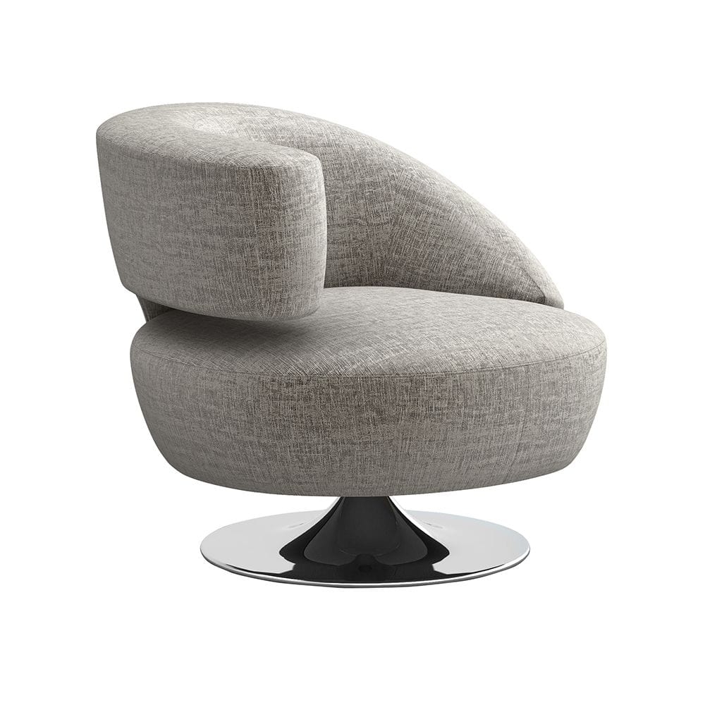 Interlude Home Interlude Home Isabella Swivel Chair - Feather 198021-4