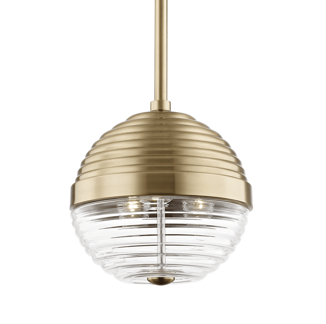 Hudson Valley Lighting Hudson Valley Lighting Easton 3-Bulb Pendant - Aged Brass & Clear 1210-AGB
