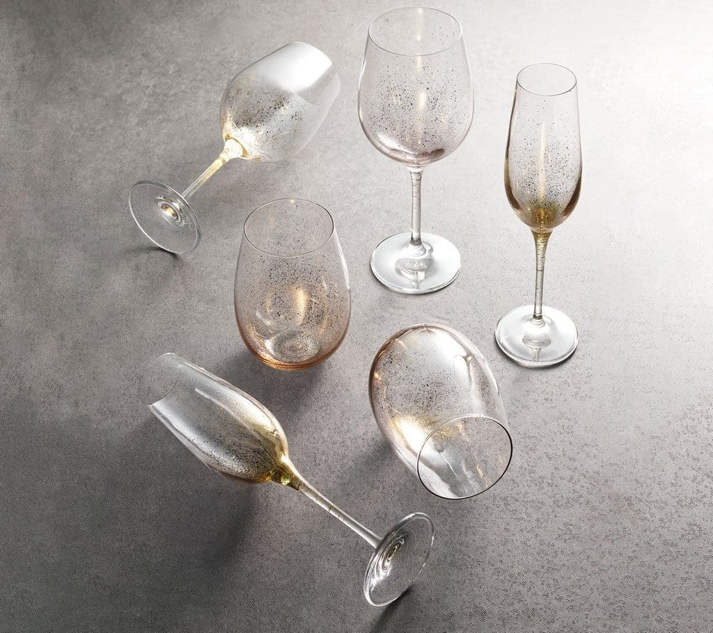 Kim Seybert Kim Seybert Orion Water Glass - Set of 4 - Gold DW2211238GD