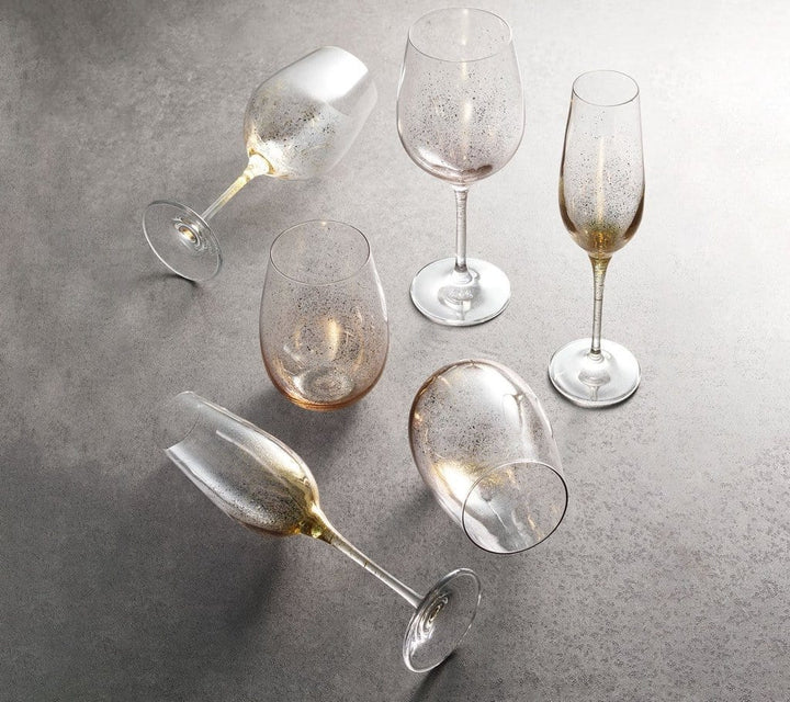 Kim Seybert Kim Seybert Orion Wine Glass - Set of 4 - Gold DW2211236GD