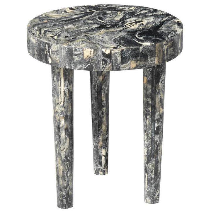 Jamie Young Jamie Young Small Artemis Side Table in Black Resin 20ARTE-SMBK