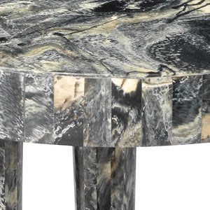 Jamie Young Jamie Young Small Artemis Side Table in Black Resin 20ARTE-SMBK