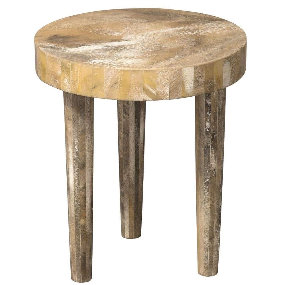 Jamie Young Jamie Young Small Artemis Side Table in Pearl Resin 20ARTE-SMPE