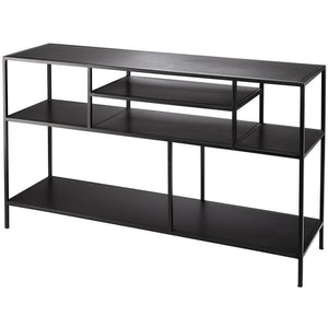 Jamie Young Jamie Young Element Shelved Console Table in Black Iron 20ELEM-COBK