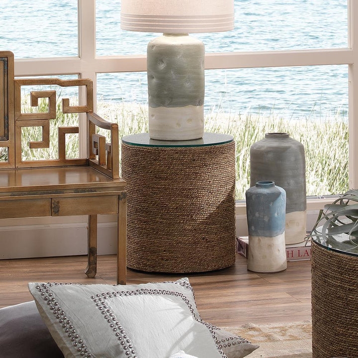Jamie Young Jamie Young Harbor Side Table in Natural Seagrass 20HARB-STNA