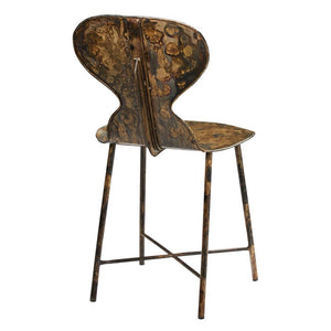 Jamie Young Jamie Young McCallan Metal Chair in Acid Washed Metal 20MCCA-CHAW