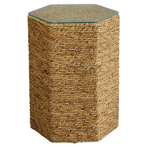 Jamie Young Jamie Young Peninsula Side Table in Natural seagrass 20PENI-STNA