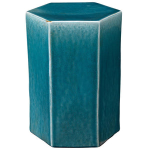 Jamie Young Jamie Young Small Porto Side Table in Azure Ceramic 20PORT-SMAZ
