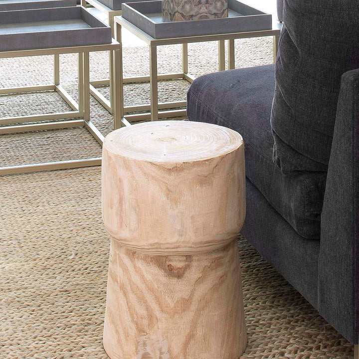 Jamie Young Yucca Side Table  Natural Wood