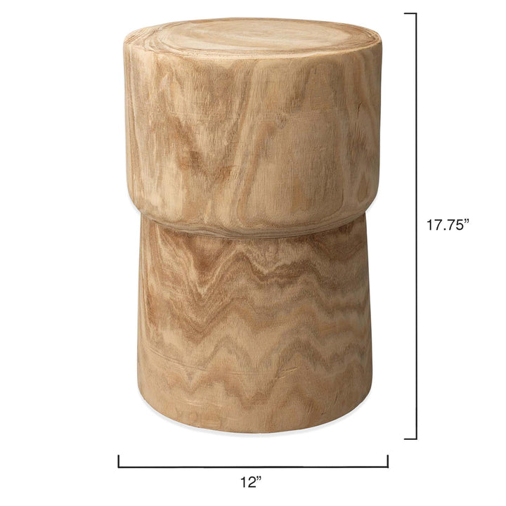 Jamie Young Yucca Side Table  Natural Wood