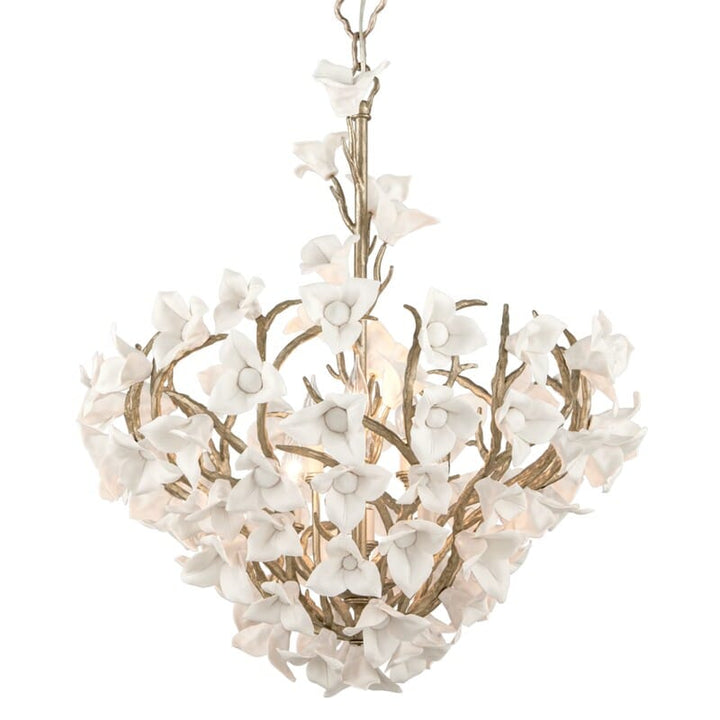 Corbett Corbett Lily 6 Light Pendant - Enchanted Silver Leaf - Available in 2 Sizes 32" Height 211-47