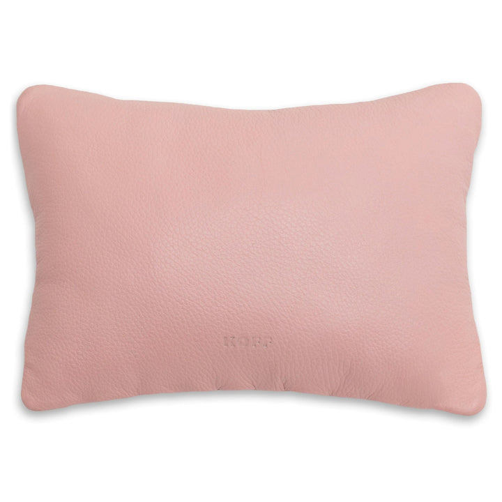 Koff Koff Mini Woven Leather Accent Pillow - Blush KOFF-MINI-BLUSH