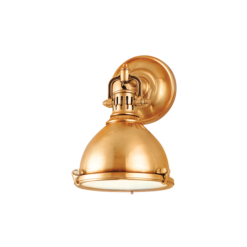 Hudson Valley Lighting Hudson Valley Lighting Pelham Sconce - Aged Brass & Aged Brass 2209-AGB