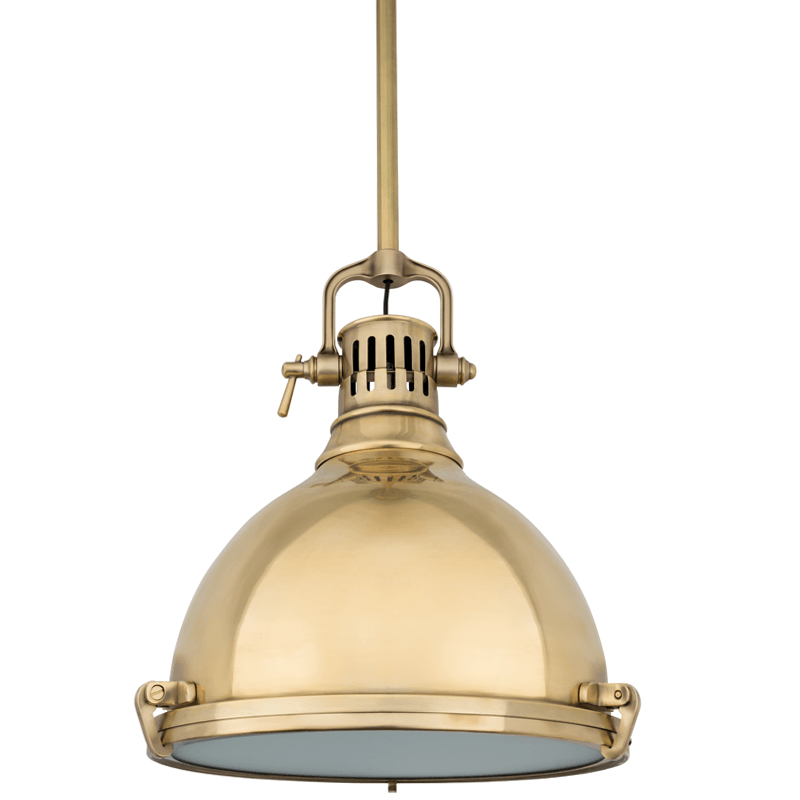 Hudson Valley Lighting Hudson Valley Lighting Pelham Pendant - Aged Brass & Aged Brass 2212-AGB