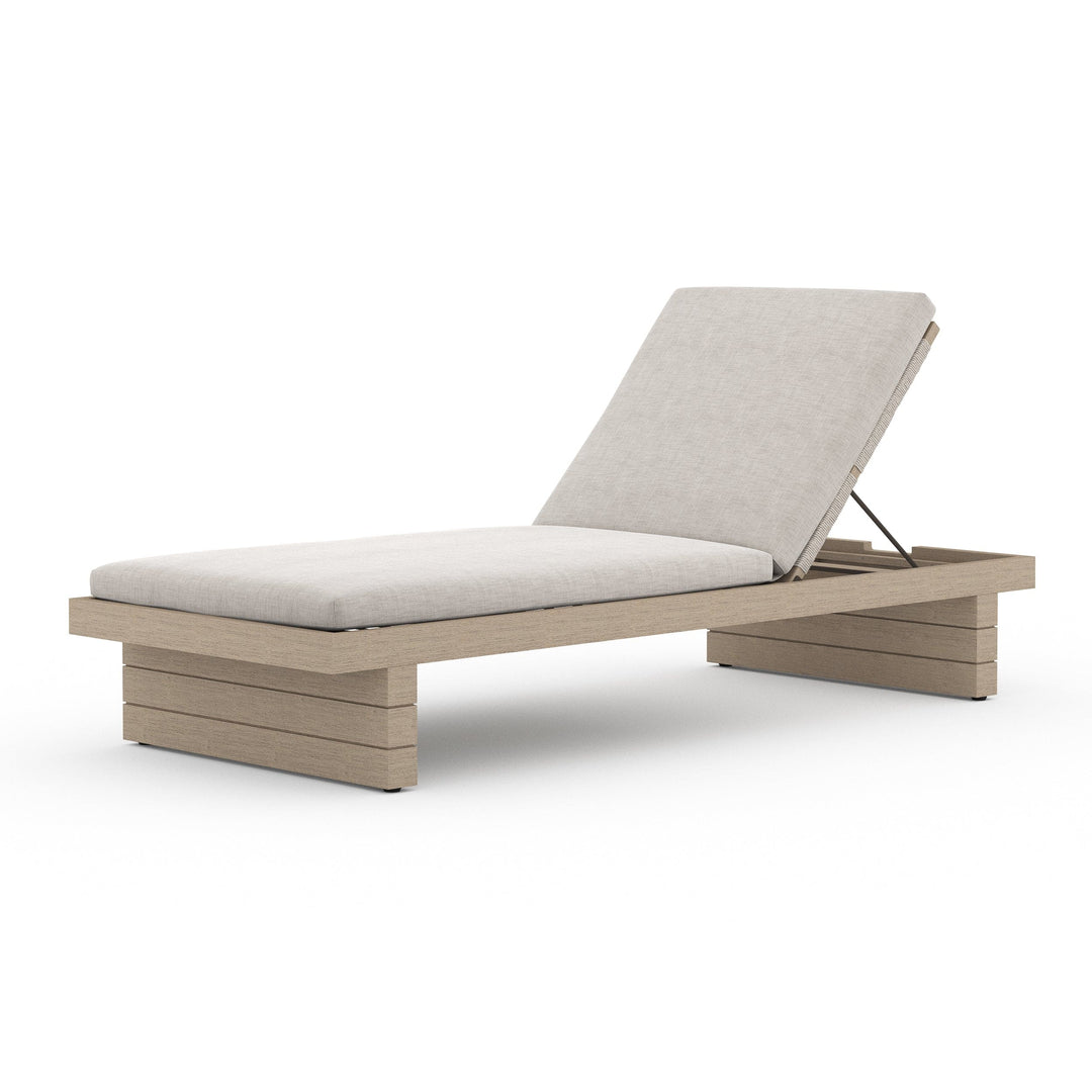 Leighton Outdoor Chaise - Washed Brown - Available in 5 Colors