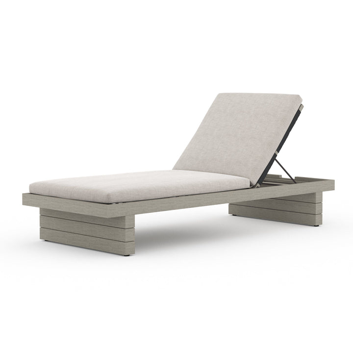 Leighton Outdoor Chaise - Weathered Grey - Available in 5 Colors