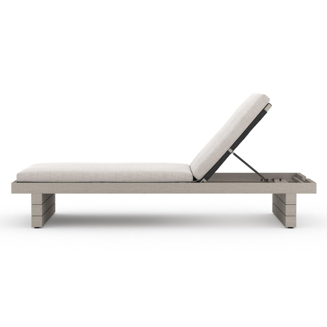 Leighton Outdoor Chaise - Weathered Grey - Available in 5 Colors