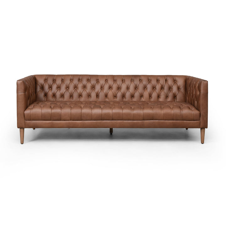 Lysander Sofa - Natural Washed Chocolate - Available in 2 Sizes