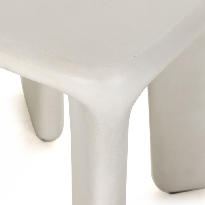 Edmond End Table - White Concrete